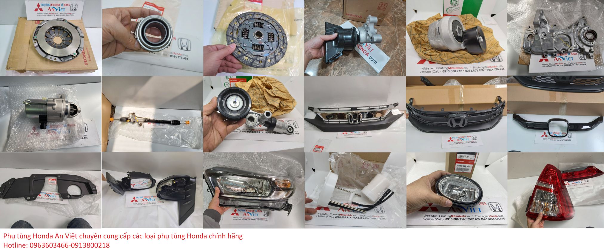 Phụ tùng Honda tại Bình Dương